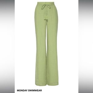 NWT Monday swimwear light green pants